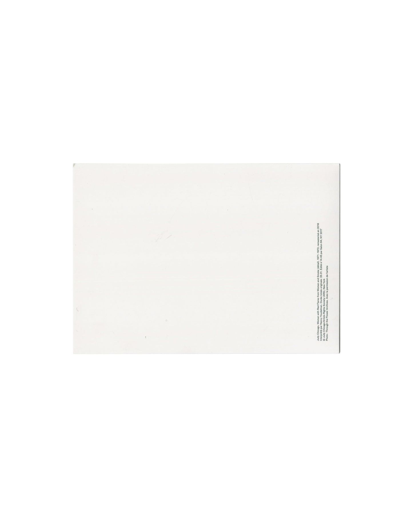 Invitation folded reverse, printed text block bottom right, Thaddaeus Ropac, 2024