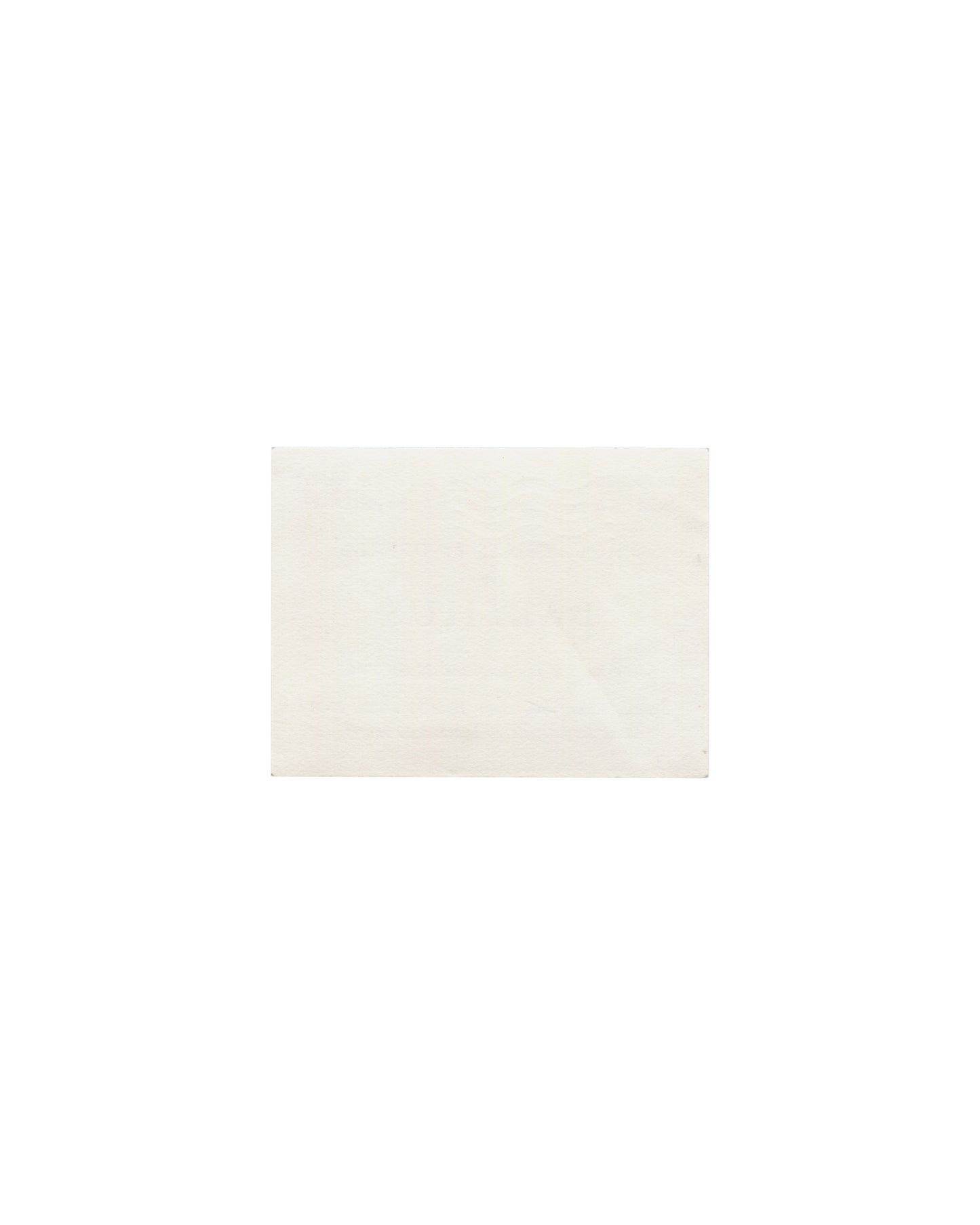 Balthus, Aquarelles et Dessins, Galerie Janine Hao 1966, invitation verso: blank cream card stock, light age toning visible