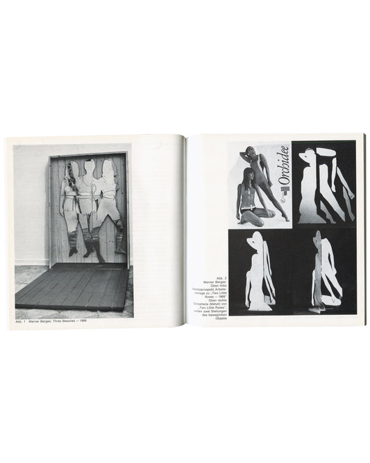 Hans Bellmer, Andy Warhol, Allen Jones — Die Puppe interior, Berges Three Beauties 1969 beside ad source and silhouettes