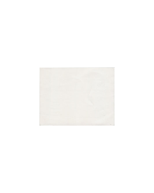 Recto Éditions Brunidor, Estampes et livres illustrés, Paris, 1973. Invitation recto: plain white card stock, entirely unprinted. Light age toning.