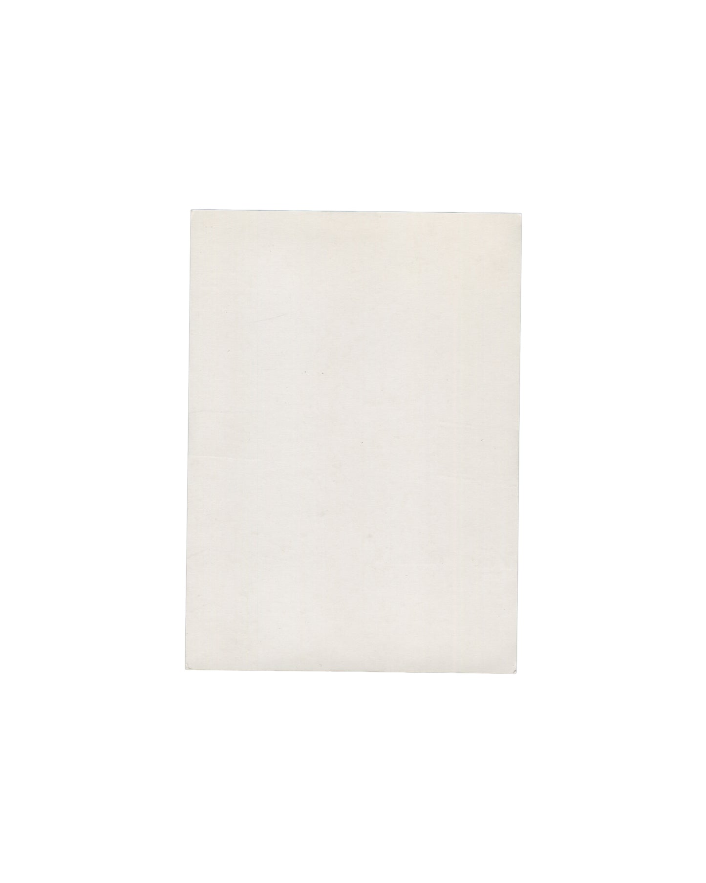 Verso Rafael Canogar, Construcciones 1968–1975, A.R.C. 2, Musée d'Art moderne de la Ville de Paris, 1975. Invitation verso: plain cream-white card stock, entirely unprinted. Light age toning, minor surface marks.