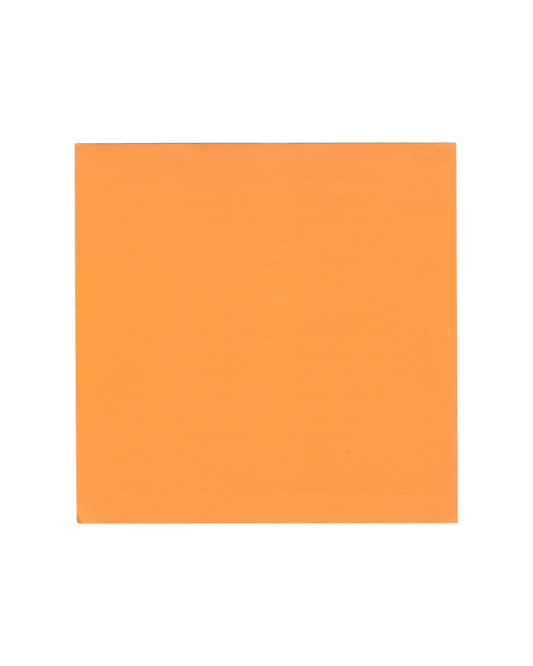 Asger Jorn, Lens Fine Art, Antwerpen, 1972. Recto: solid flat orange card stock, no image or text; full-bleed colour field.
