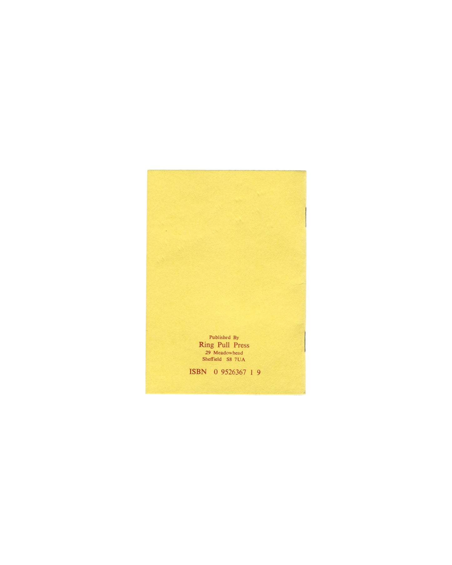 front cover — yellow card, red serif type: "TONY KEMPLEN / Kubla Can't / an out of sorts edition of / Kubla Khan / by Samuel Taylor Coleridge", decorative red rule borders above and below title