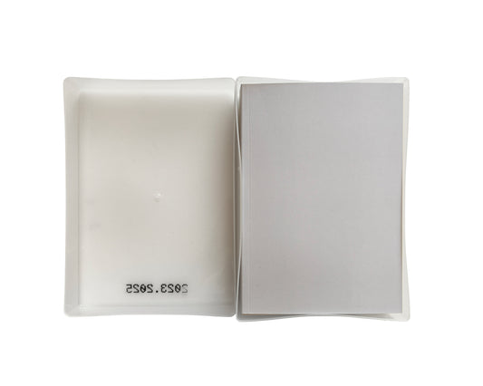 Matthew Peers – Wishing Wells publication , showing front cover and open clamshell box, title "2023.2025" printed in pixelated handheld-printer type