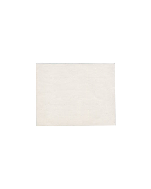 Verso Walter Mehring, Mais où sont les neiges Dada…, 1966. Invitation verso: plain cream card stock, unprinted; light age toning and faint surface marks.