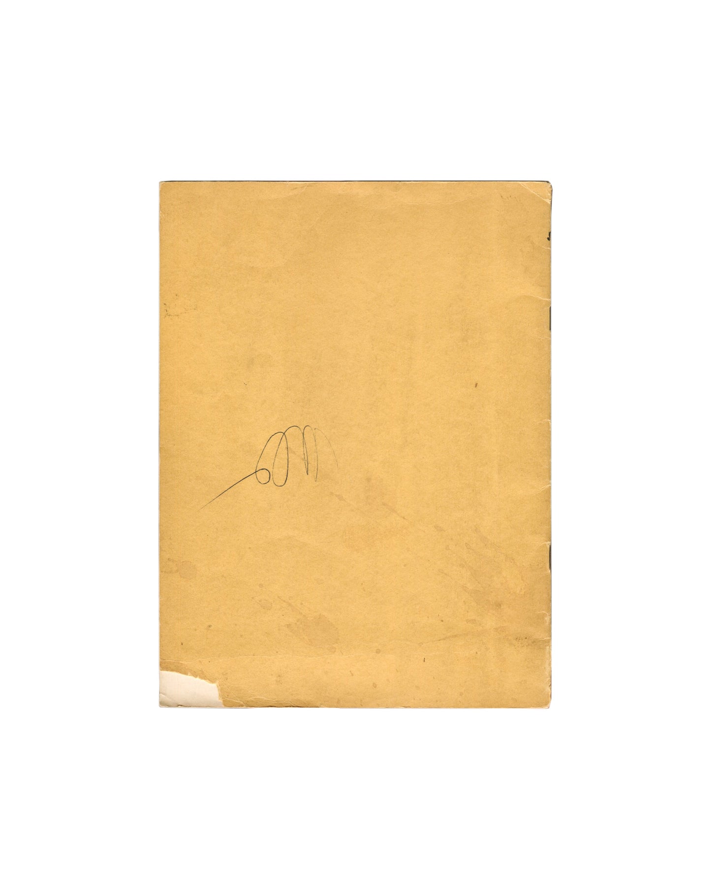 Reverse of printed paper wrappers with pencil inscription. Small Sculptures in Bronze, Met, 1950.