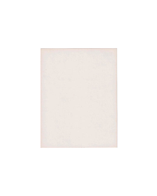Olivier Mosset white background from a 1969 exhibition invitation