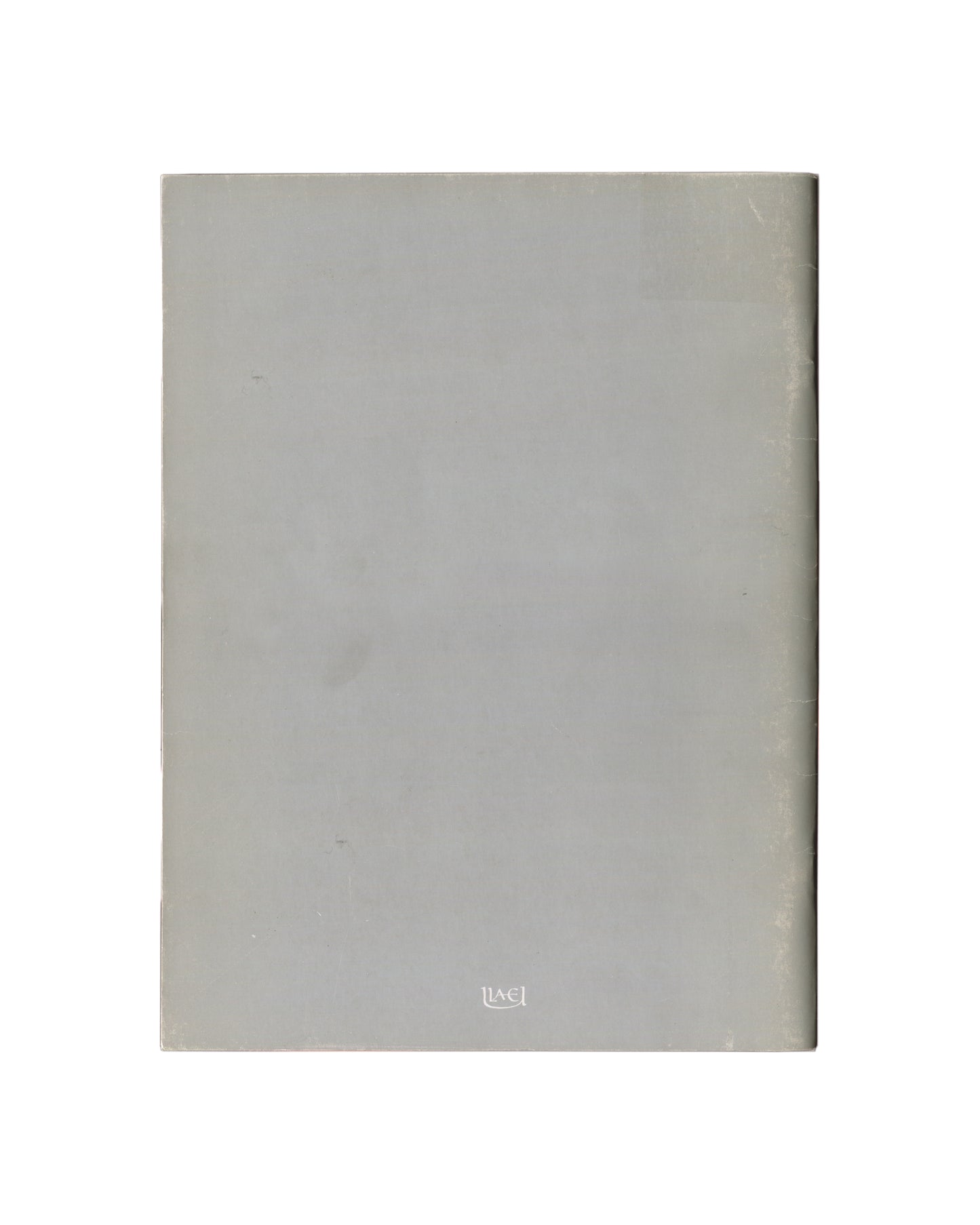 Rauschenberg, ROCI, 1990. Back cover: plain silver-grey metallic card, ULAE logo at foot.