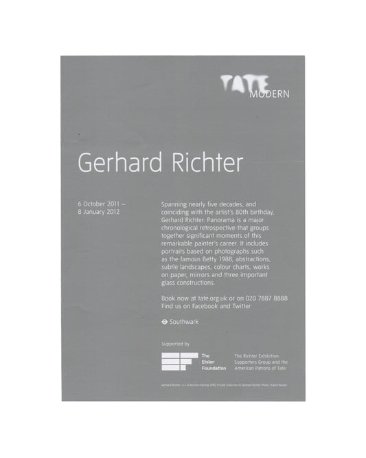 Gerhard Richter — Panorama, Tate Modern, London, 2011