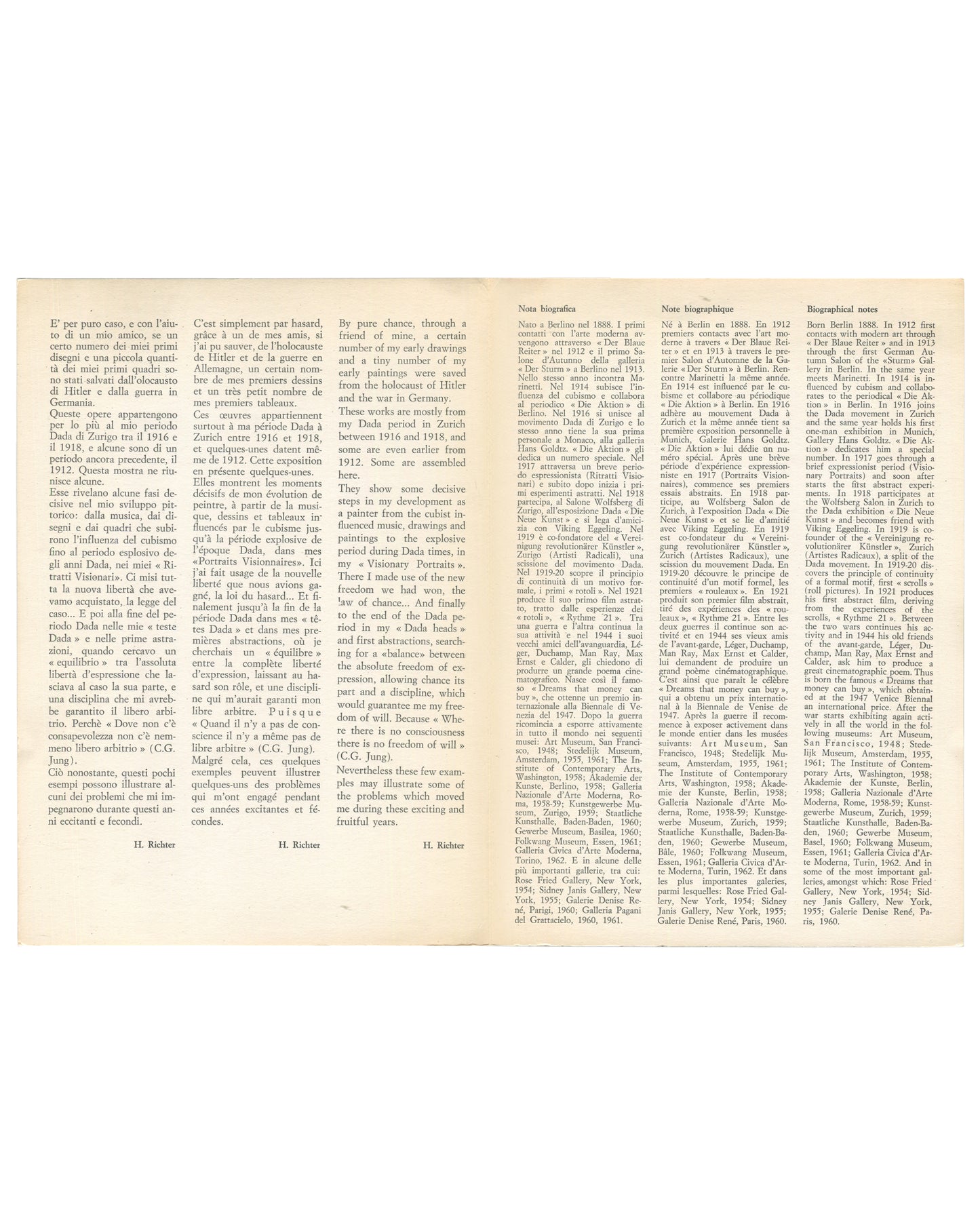 Hans Richter — Galleria Schwarz, Milan, 1963