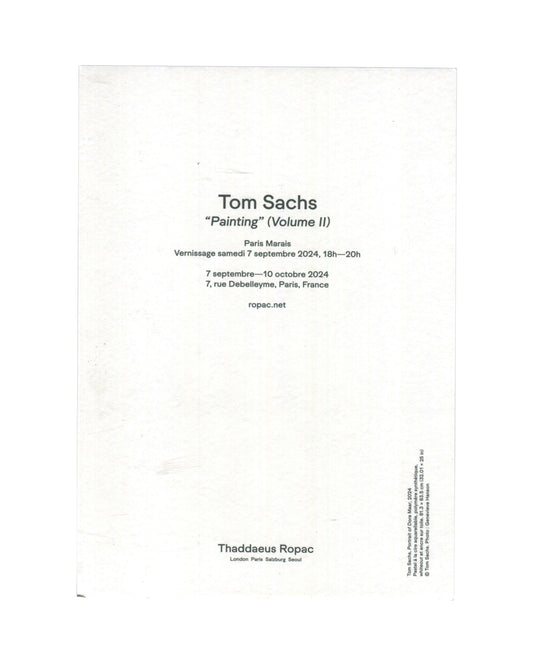 Tom Sachs — “Painting” (Volume II), Thaddaeus Ropac, Paris, 2024