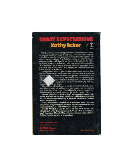 KATHY ACKER — Great Expectations, Grove Press, New York, 1983