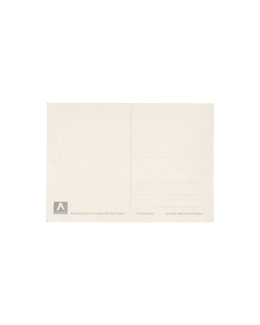 Anabas AP156 postcard verso, publisher address, catalogue number, copyright 1986

