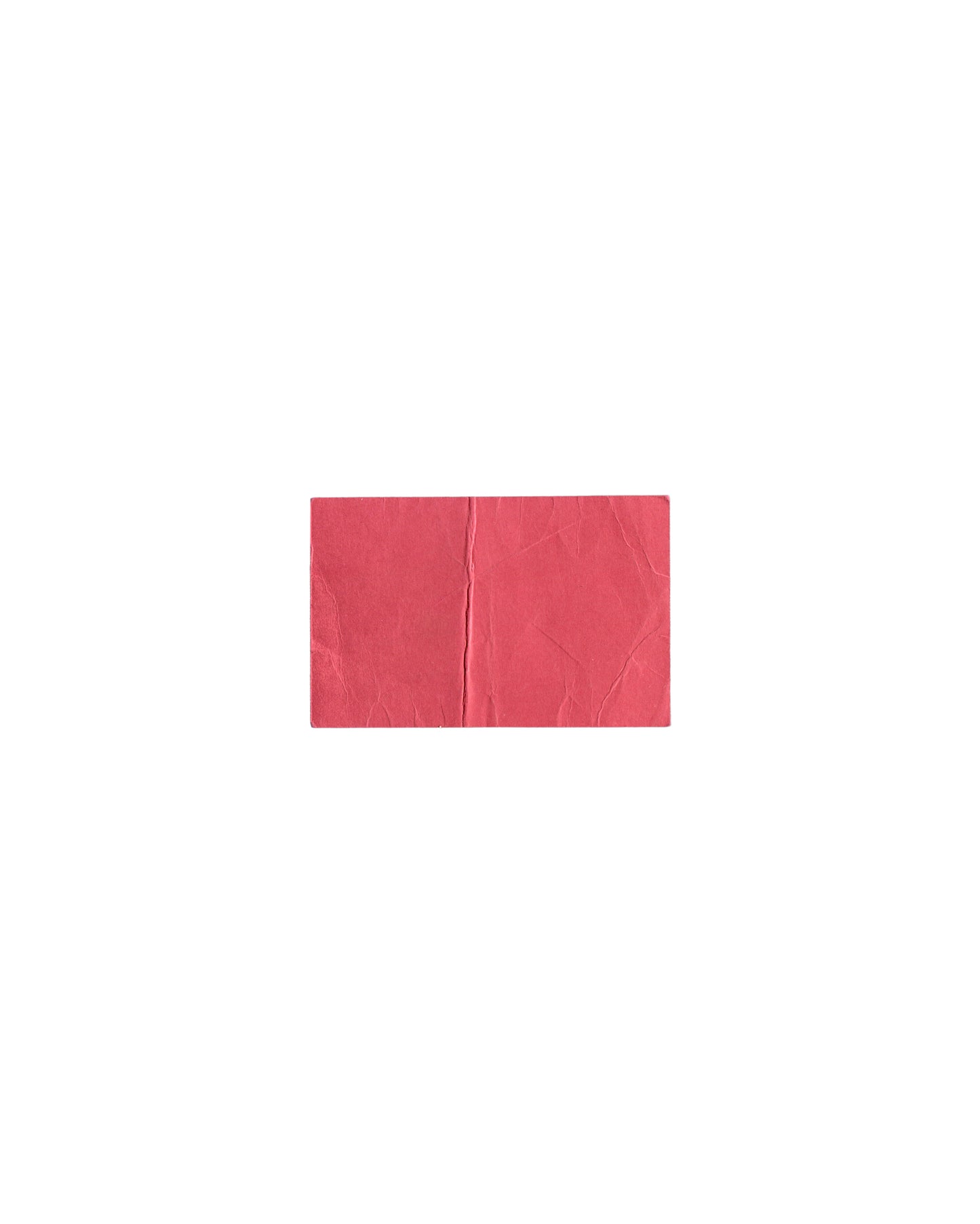Red exhibition card, Carl Andre Whitechapel retrospective, 1978