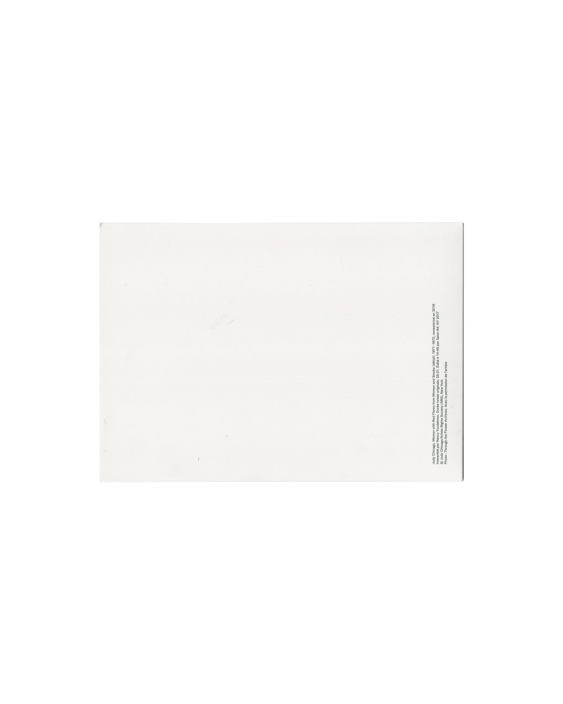 Invitation folded reverse, printed text block bottom right, Thaddaeus Ropac, 2024