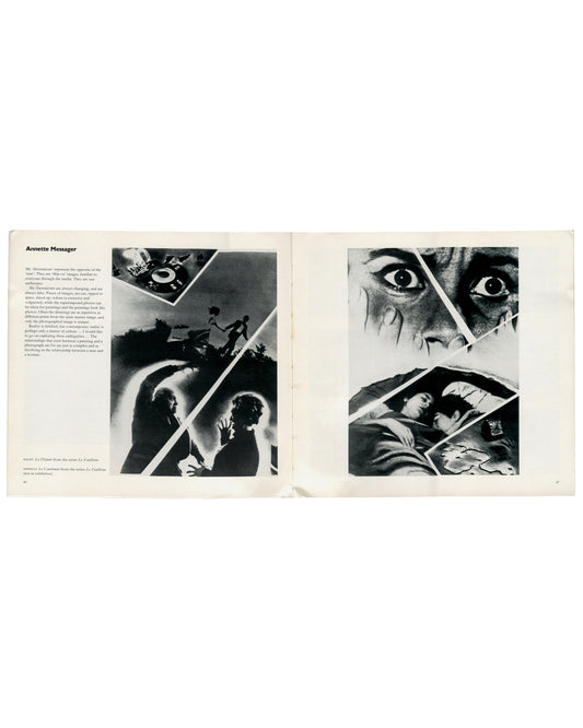 Annette Messager, Artist and Camera, Arts Council of Great Britain, 1980, interior spread, photomontages from La Femme series