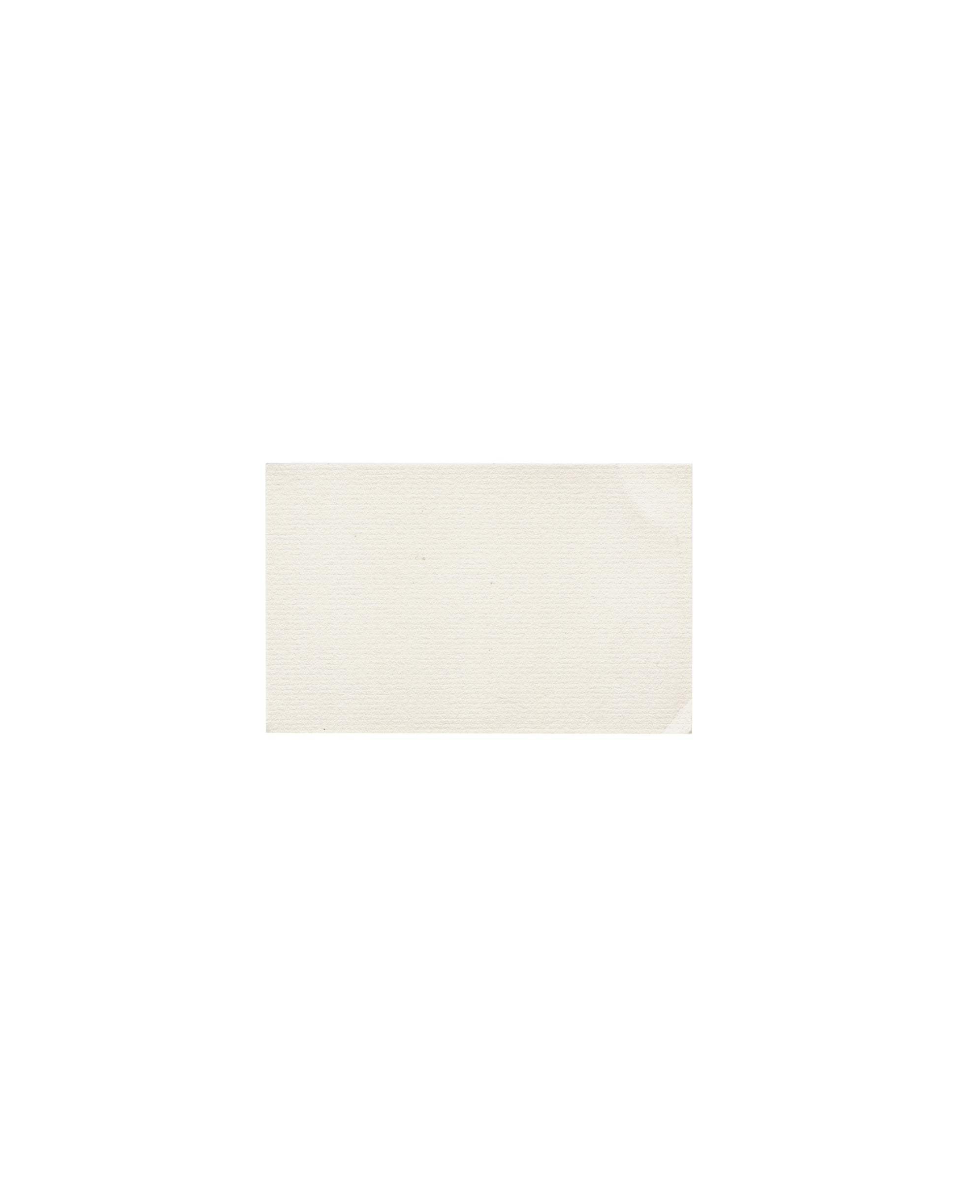 Bernard Aubertin, vernissage invitation, Galerie J & J Donguy Paris 1983, plain ivory verso, light age toning