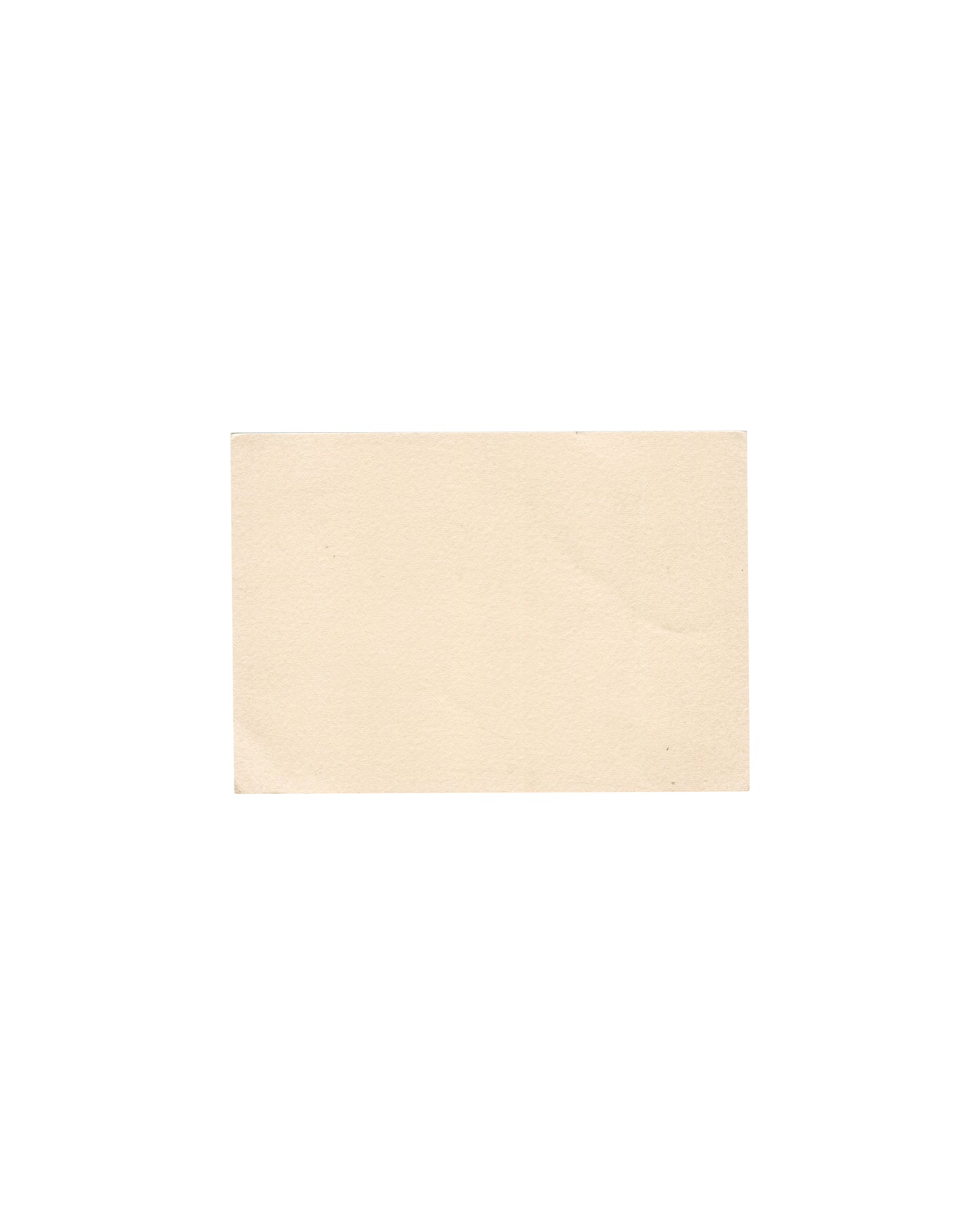 Balthus, Paysages et natures mortes, Galerie Henriette Gomès 1977, invitation verso: blank cream card stock, light age toning visible