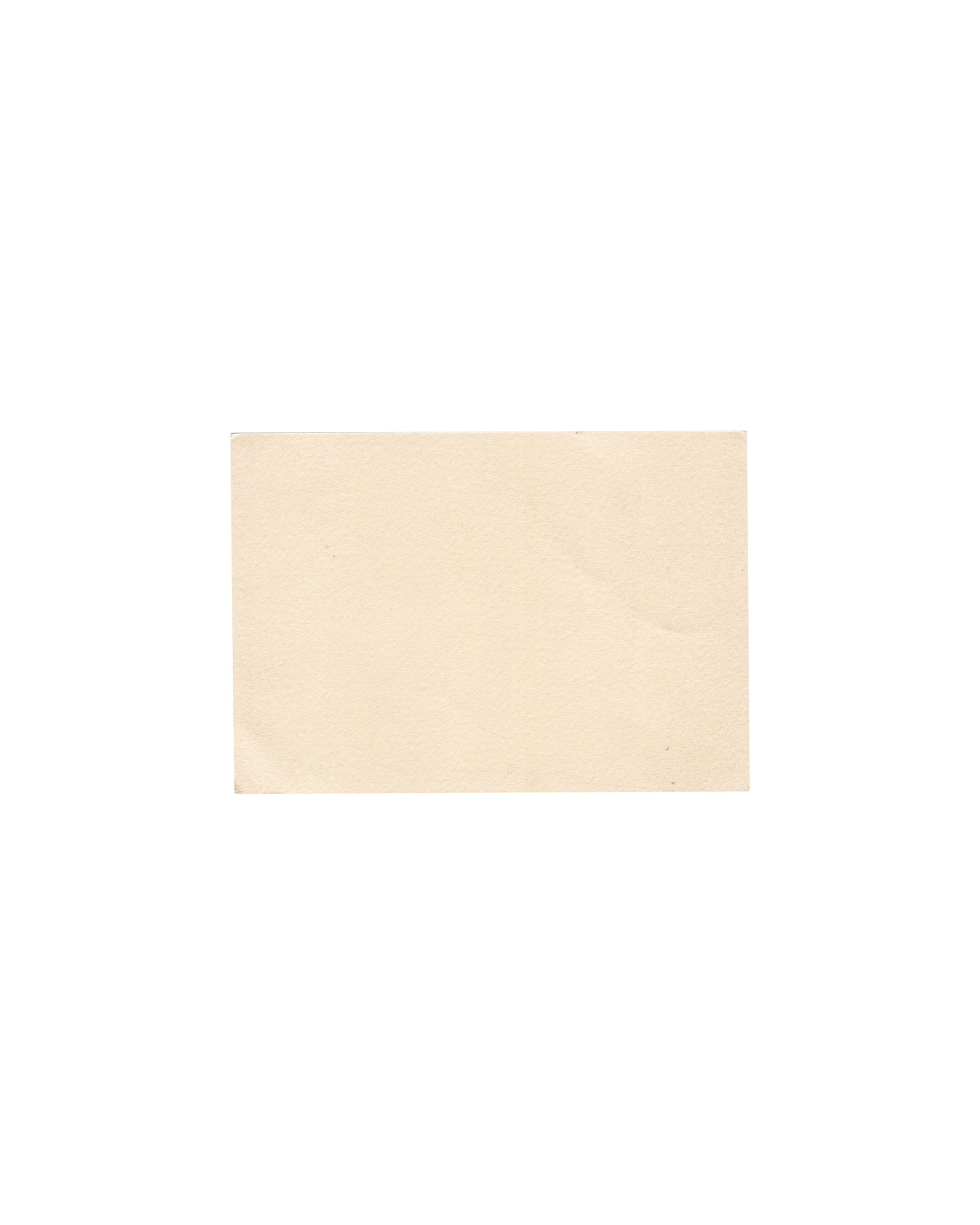 Balthus, Paysages et natures mortes, Galerie Henriette Gomès 1977, invitation verso: blank cream card stock, light age toning visible