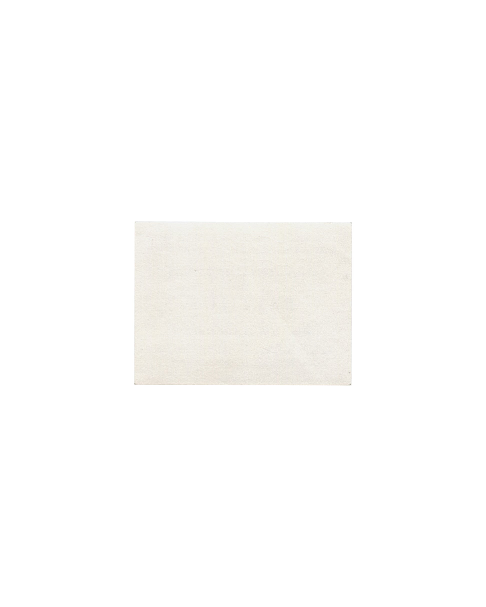 Balthus, Aquarelles et Dessins, Galerie Janine Hao 1966, invitation verso: blank cream card stock, light age toning visible