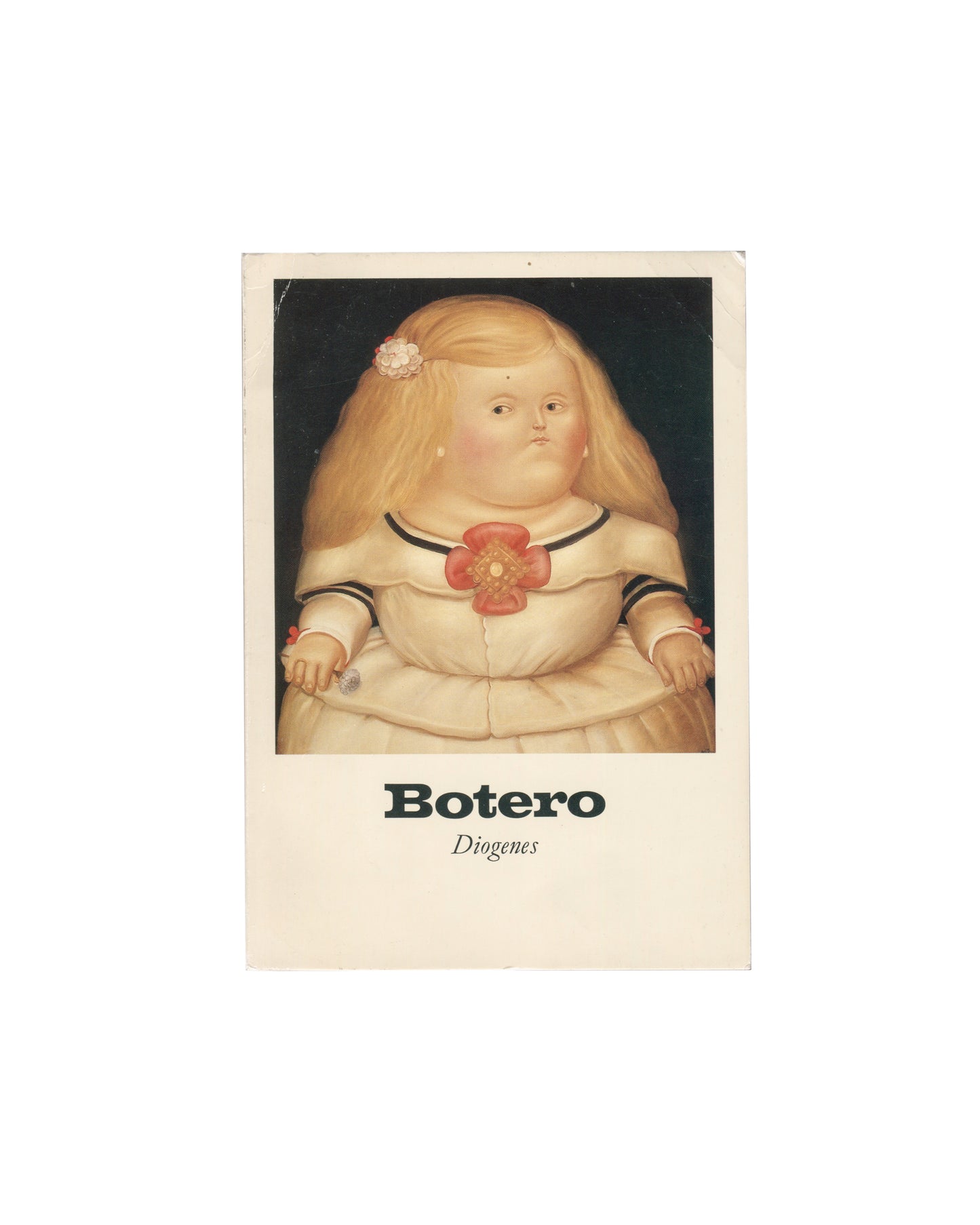 Fernando Botero, Gemälde Aquarelle Pastelle, Diogenes Verlag, 1983, front cover, Botero Infanta after Velázquez, colour