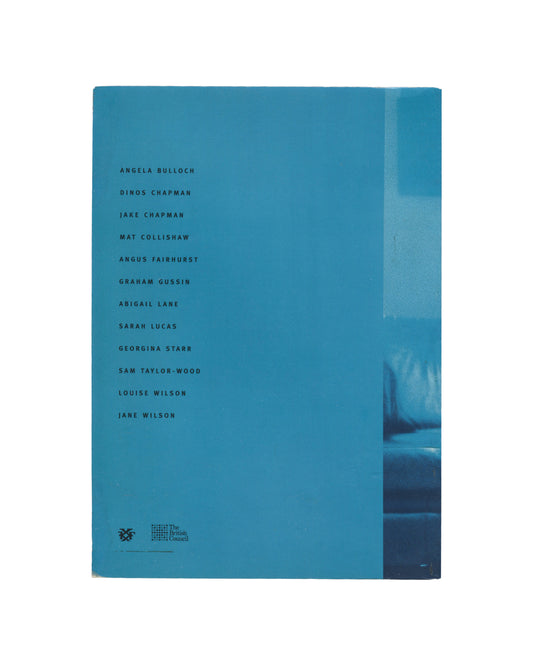Corpus Delicti, Kunstforeningen, 1995, back cover, twelve artist names in spaced capitals, monogram and British Council logo