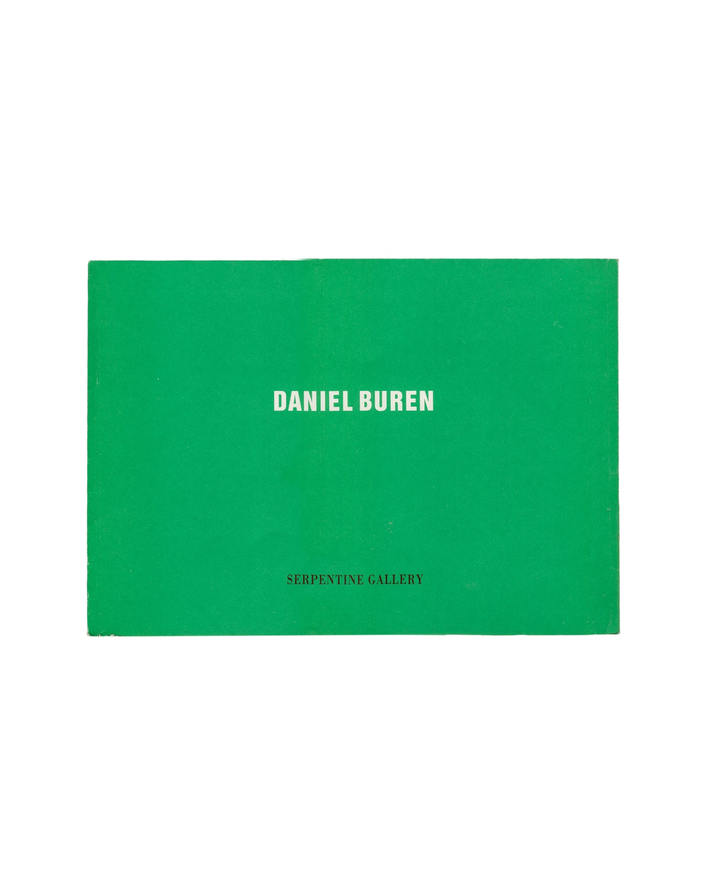Daniel Buren, Sketches for a Work in Situ, Serpentine Gallery, 1987, green front cover