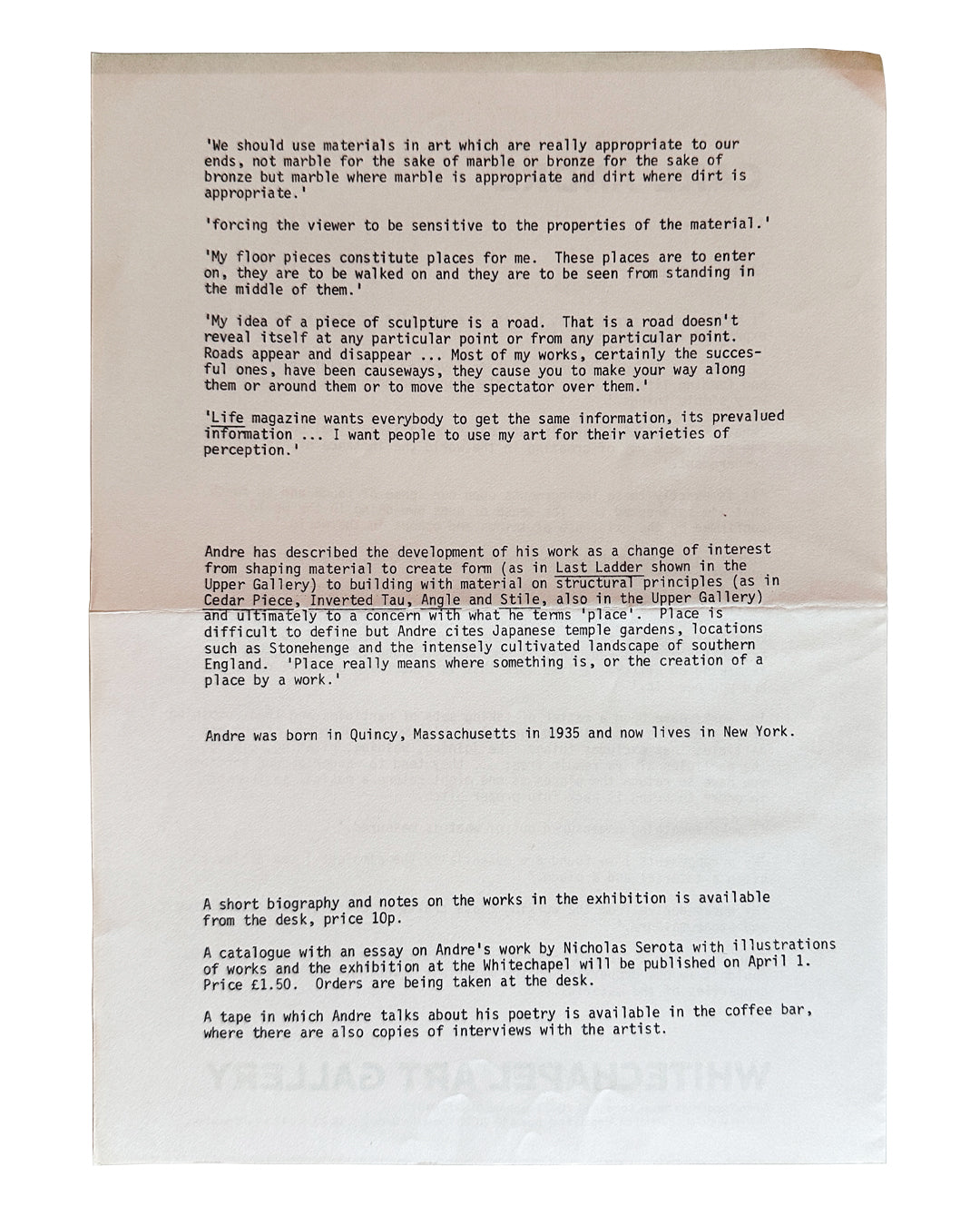 Text document on a beige and white background