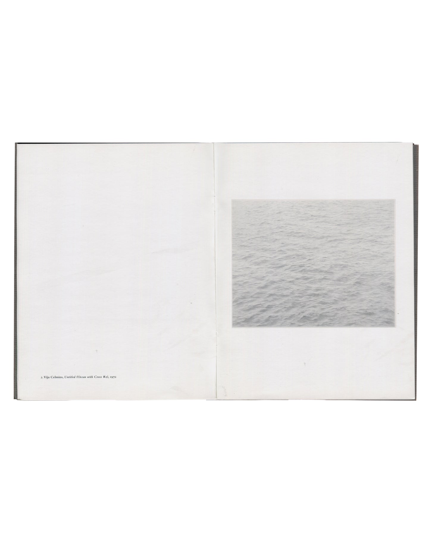 Surface / Infinity: Vija Celmins, Untitled (Ocean with Cross #2) 1972