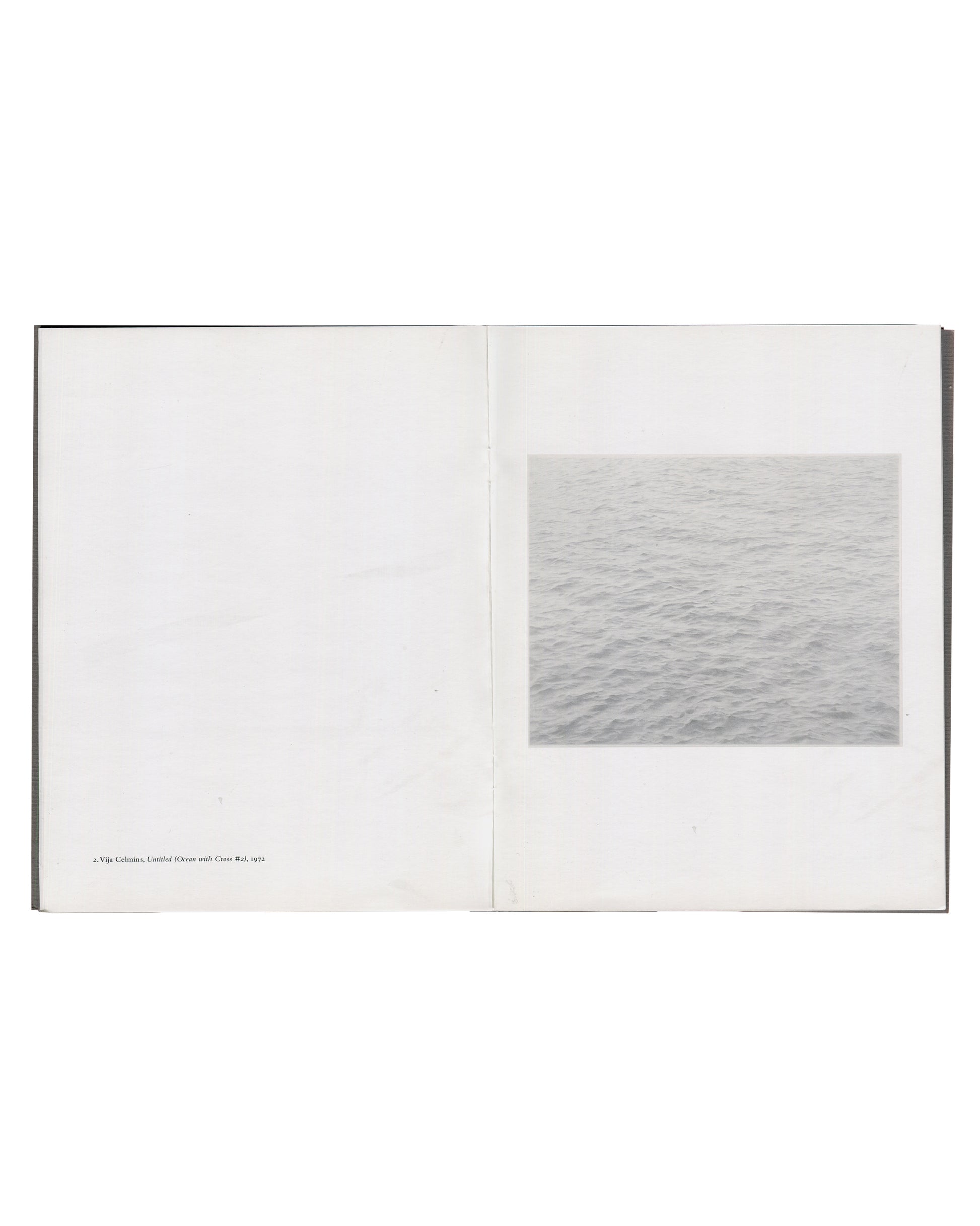 Surface / Infinity: Vija Celmins, Untitled (Ocean with Cross #2) 1972