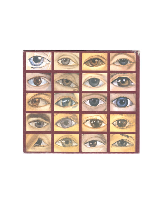 Francesco Clemente, Portraits, Mary Boone Gallery 2007, Back cover in publisher's shrinkwrap, grid of painted eyes 