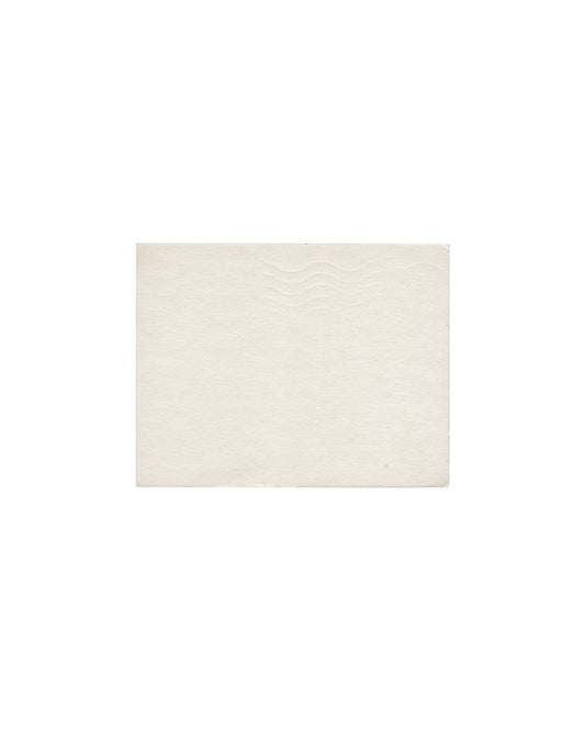 Verso Lucien Clergue, Photographies 1954–1961, Musée des Arts Décoratifs, Paris, 1962. Invitation verso: plain cream card; blind-embossed motif at centre, visible as a faint impressed relief without ink. Light age toning, minor surface impressions.