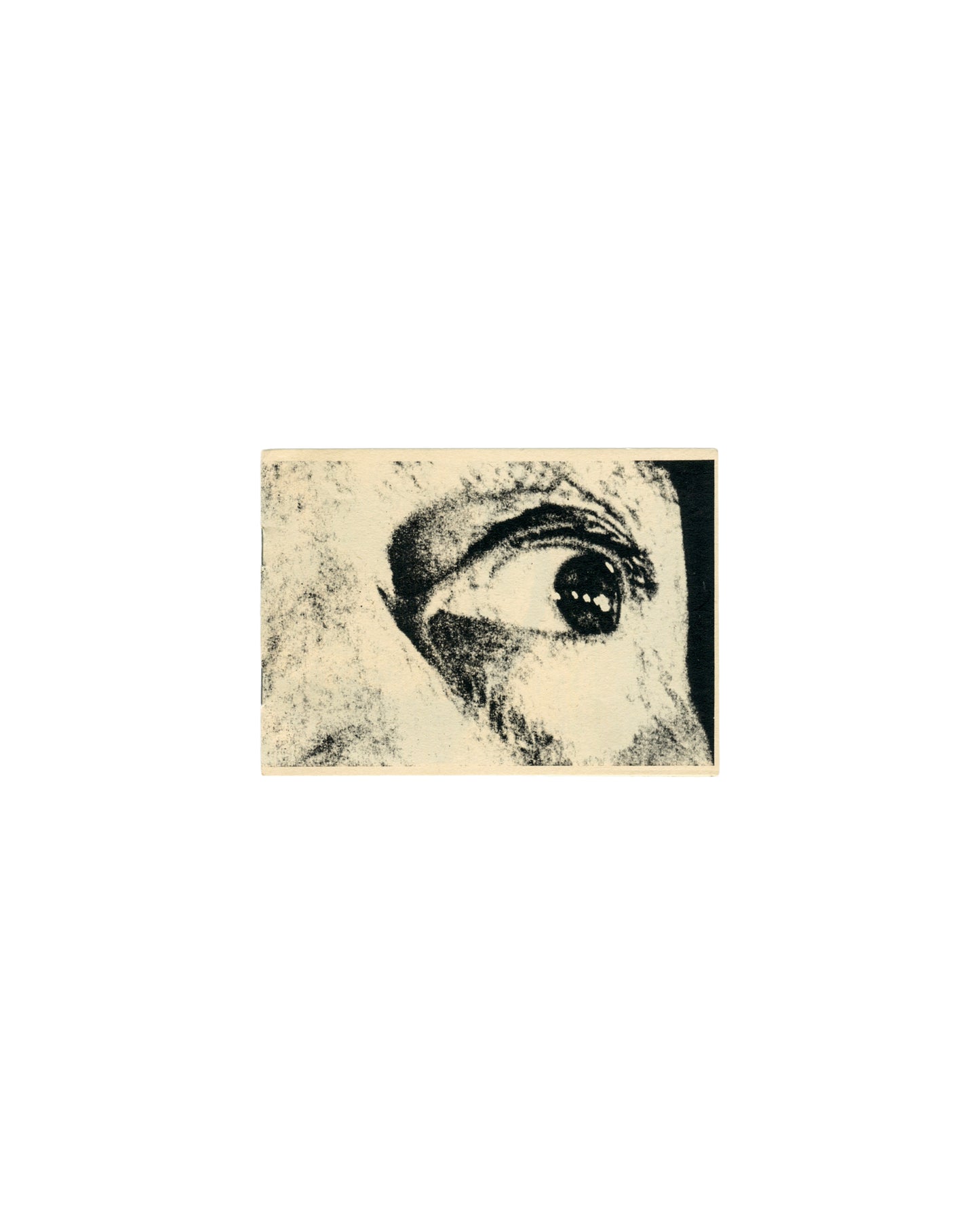 Salvador Dalí, Ma révolution culturelle, Les Livres de Nulle Part c.1990, left eye extreme close-up, front cover