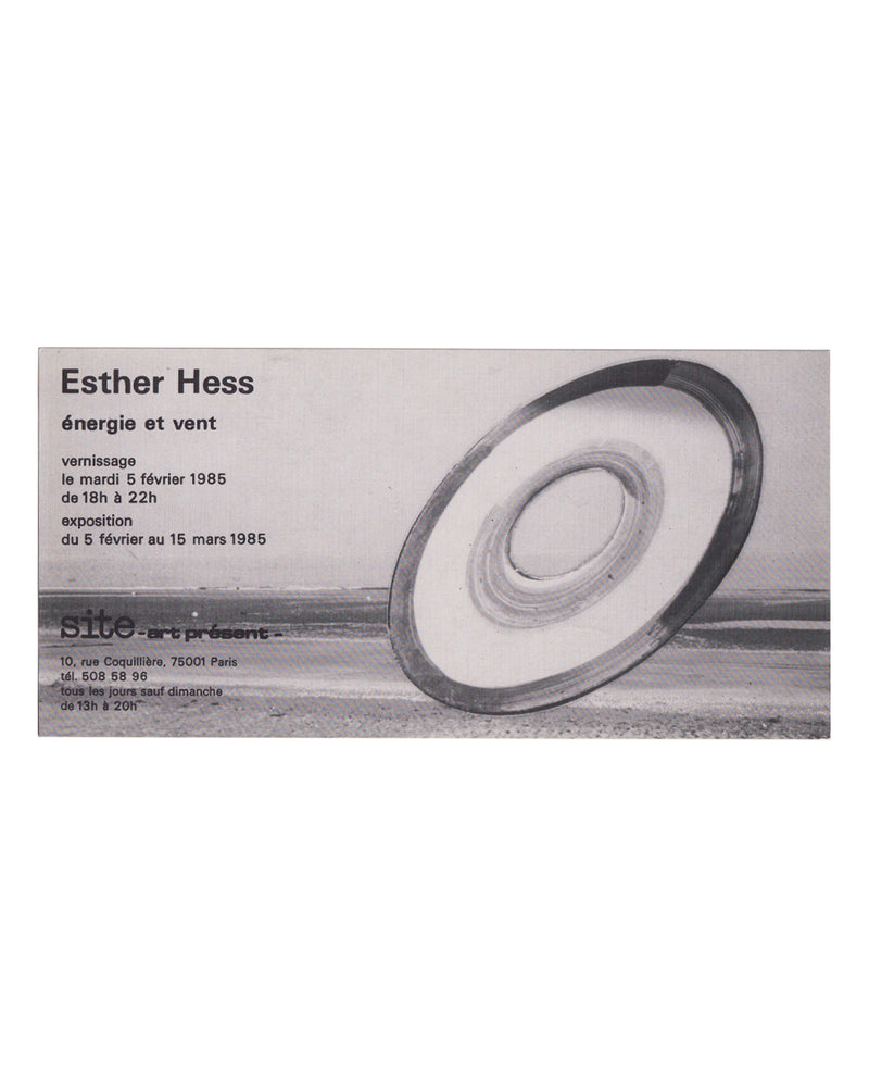 Esther Hess — Énergie et Vent, 1985