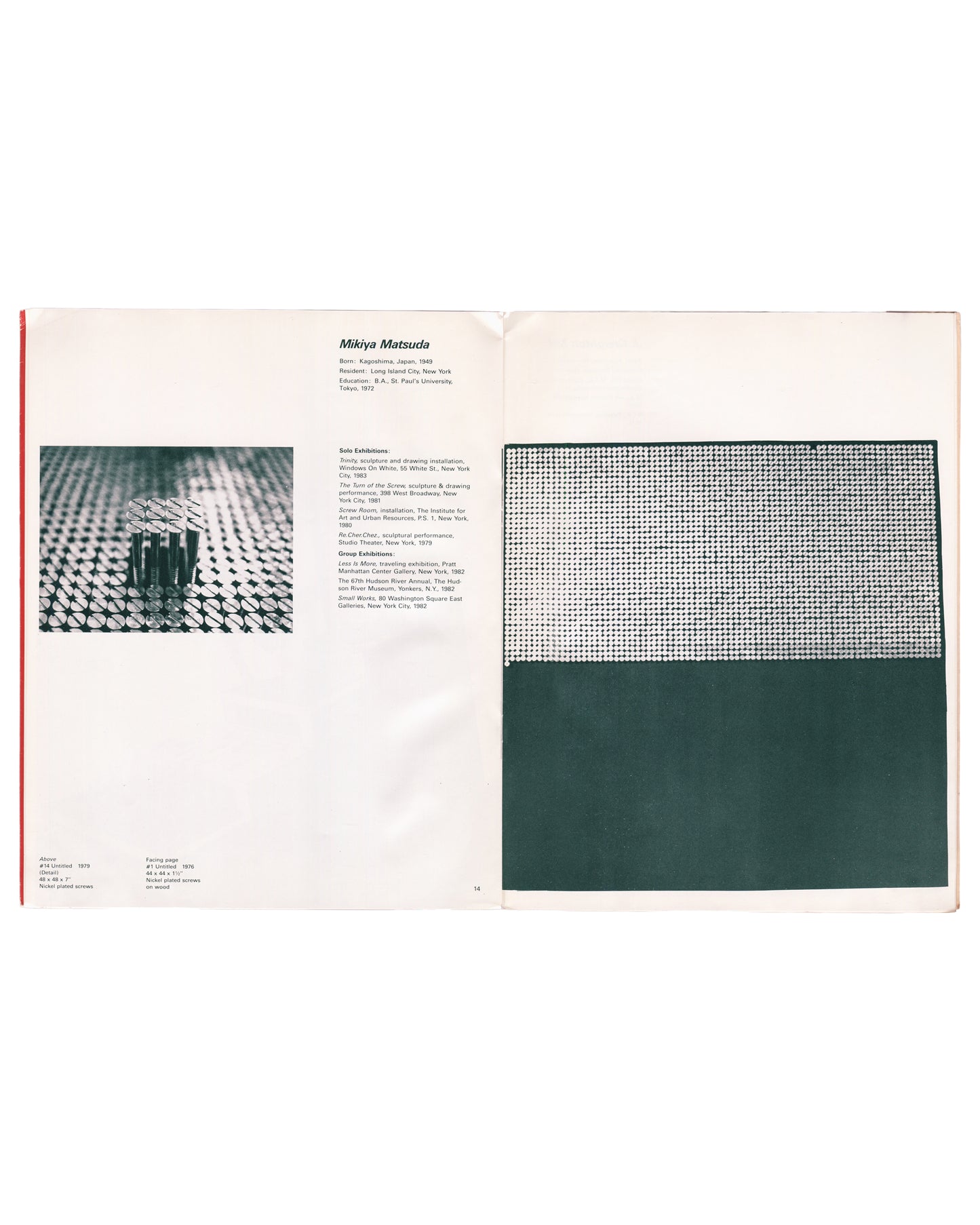 Constructed Image, Constructed Object — The Alternative Museum, New York — 1984
