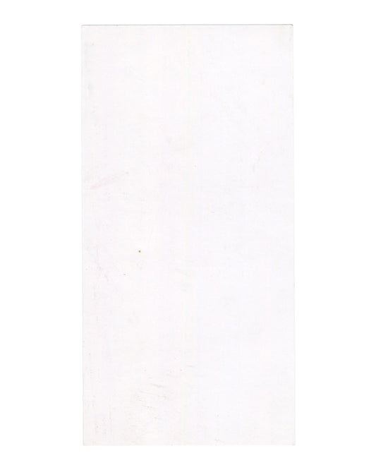 Isa Genzken, Filmprogramm, announcement card verso. Delphi Filmpalast am Zoo, Berlin, 2013. Plain white card stock, no text or image. Minor toning and storage marks visible.