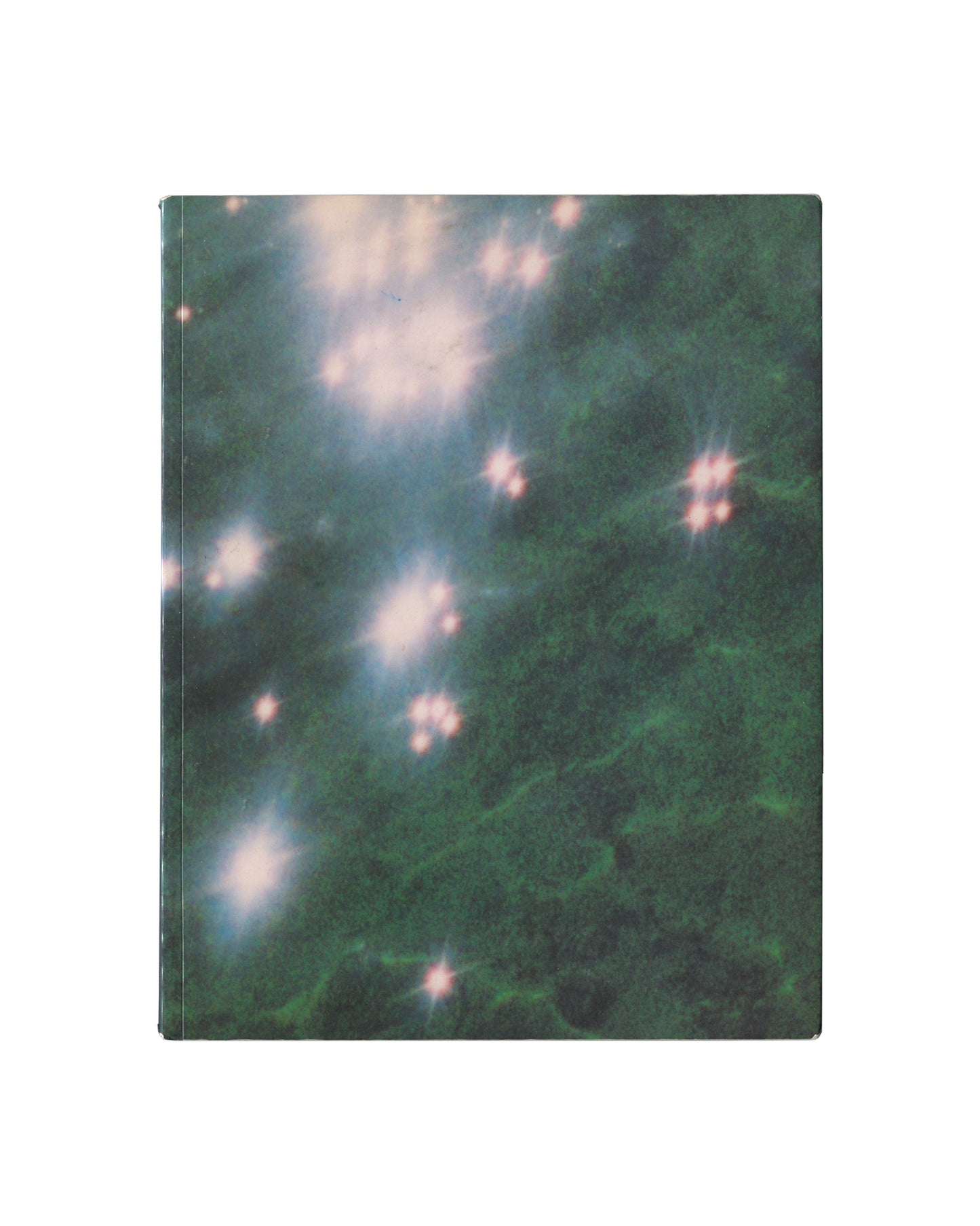 Félix González-Torres exhibition catalogue with a dark green abstract cover image resembling a cosmic field or atmospheric surface. Soft-focus light effects and deep green tonal variations create a minimal, contemplative appearance.