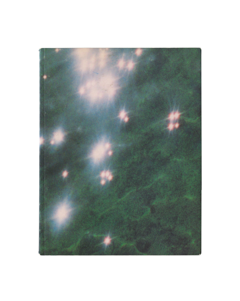 Félix González-Torres exhibition catalogue with a dark green abstract cover image resembling a cosmic field or atmospheric surface. Soft-focus light effects and deep green tonal variations create a minimal, contemplative appearance.
