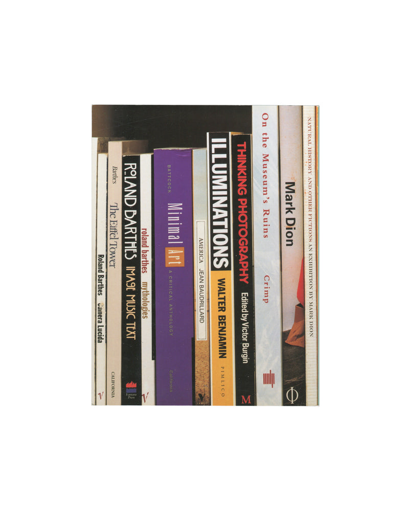 Second stack including Art After Modernism, Harrison & Wood Art in Theory 1900–1990, Lucy Lippard Six Years The Dematerialization of the Art Object, Beyond Recognition by Owens, and Modernism in Dispute.