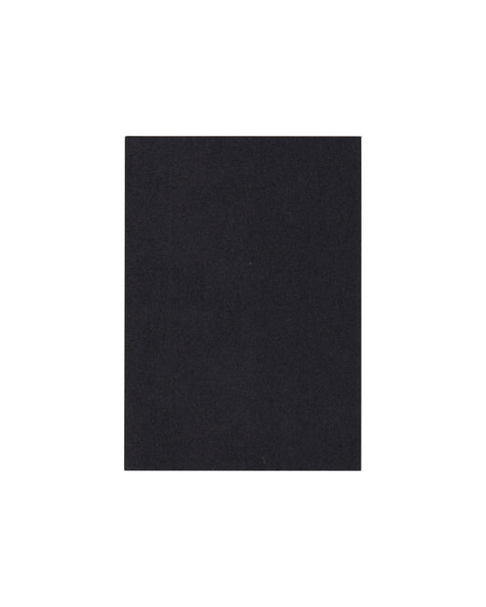 Henrik Olesen — Some Faggy Gestures, Galerie Daniel Buchholz Berlin 2008, recto: near-total black printed field on white card