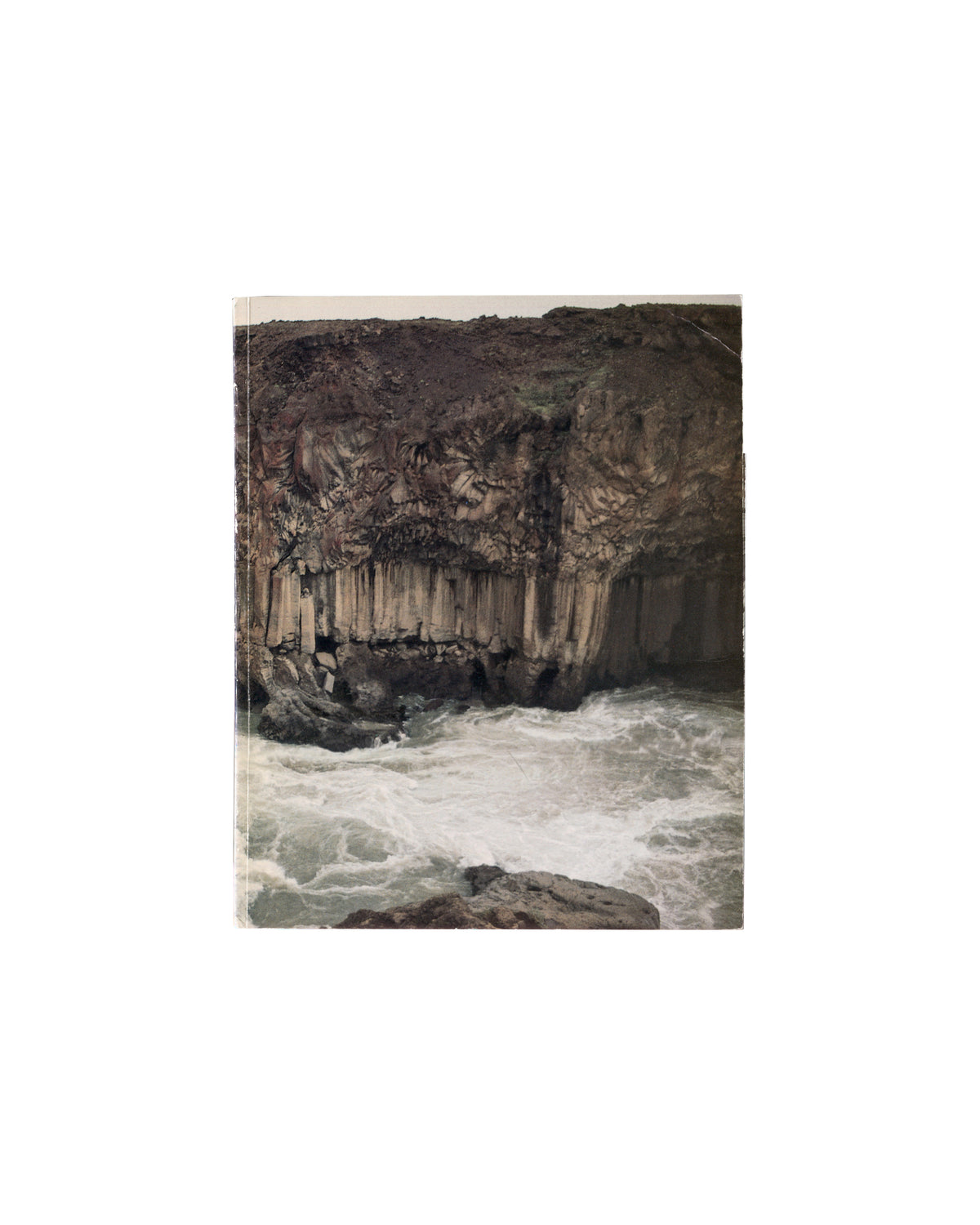 Roni Horn, De Pont Foundation for Contemporary Art, Tilburg, 1994, back cover, basalt columns and white water river, Iceland
