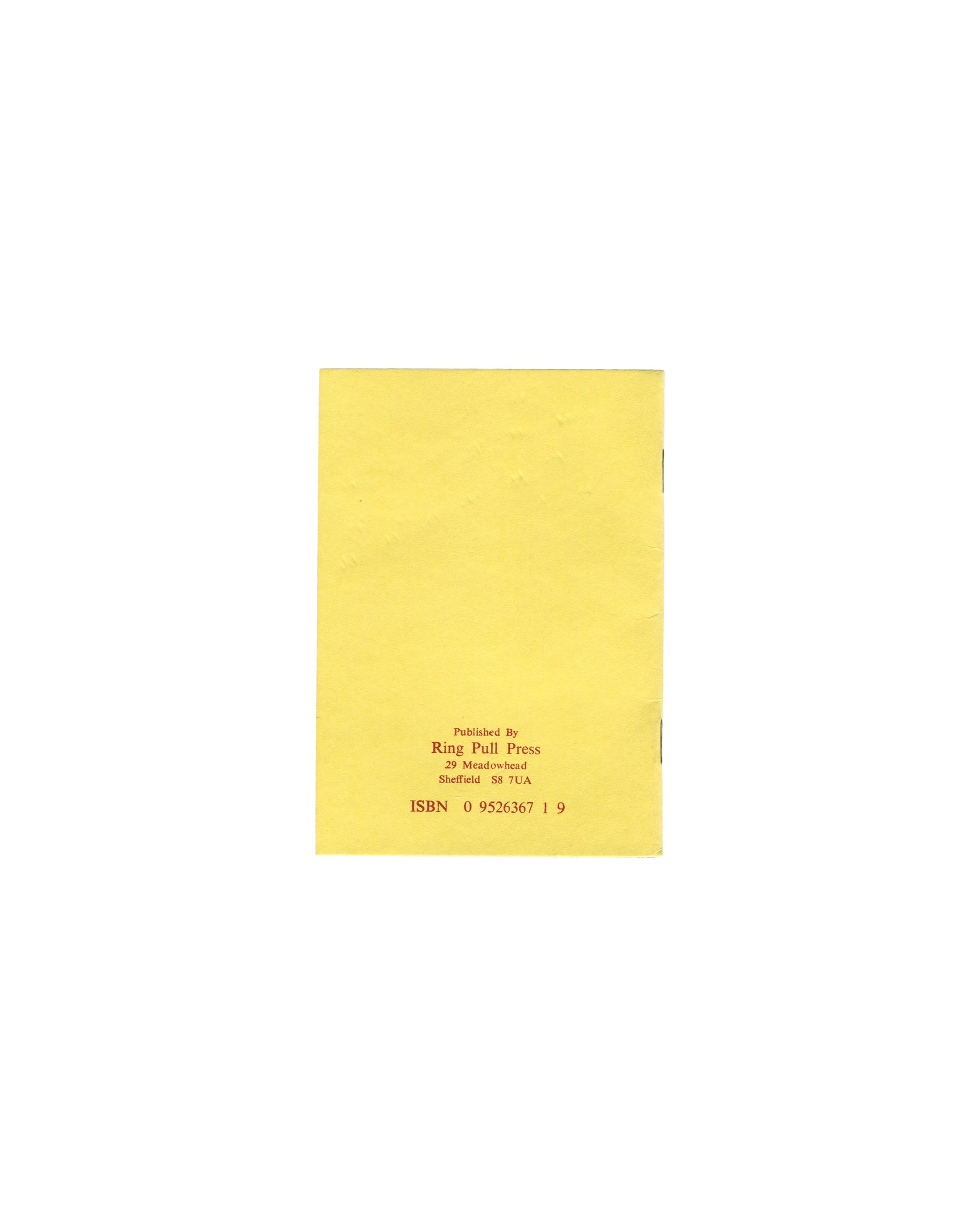  front cover — yellow card, red serif type: "TONY KEMPLEN / Kubla Can't / an out of sorts edition of / Kubla Khan / by Samuel Taylor Coleridge", decorative red rule borders above and below title