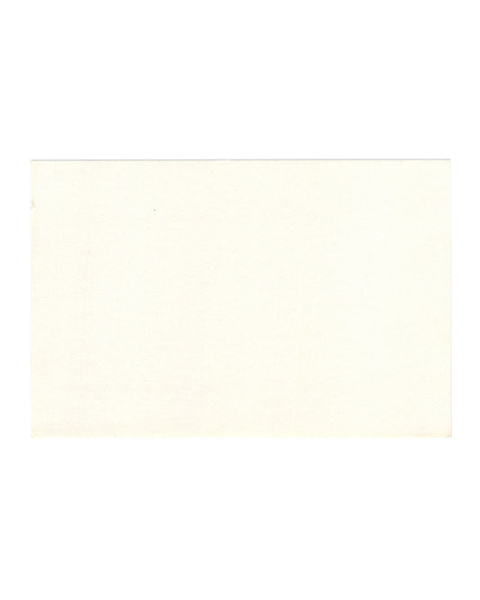 Rachel Lachowicz and Yoko Ono, exhibition invitation card verso. Shoshana Wayne Gallery, Santa Monica, 1996. Plain cream card, no text or image. Minor age toning and faint surface marks visible.