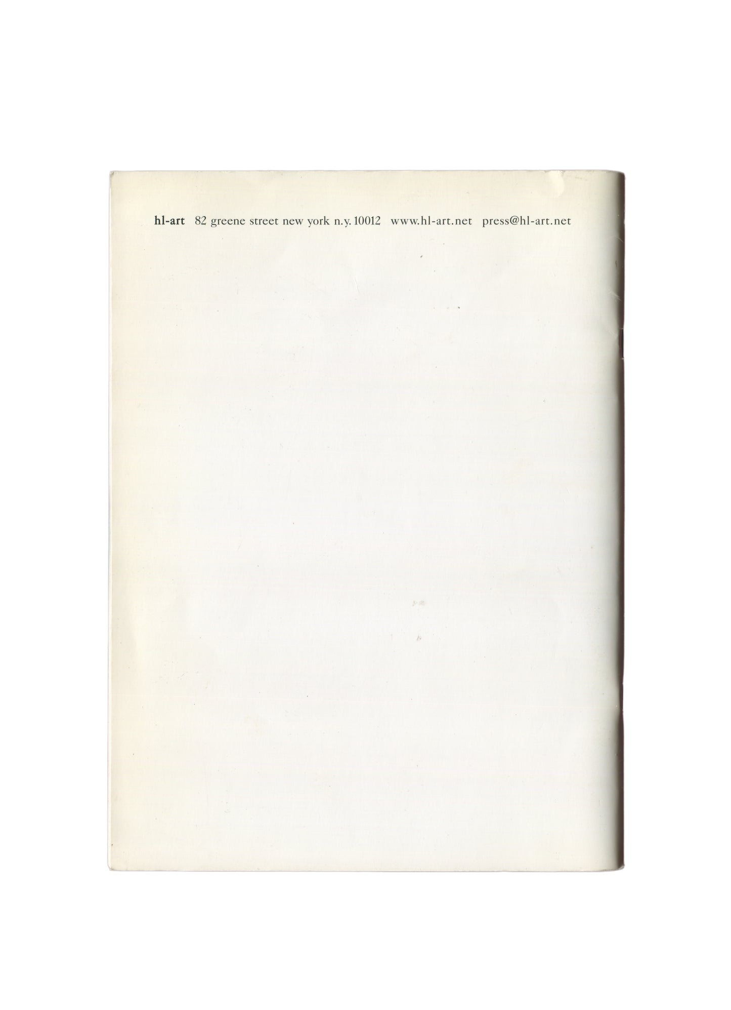 HELMUT LANG — Selective Memory Series: The Helmut Lang Purple Book, Purple Institute / HL-ART, 2007