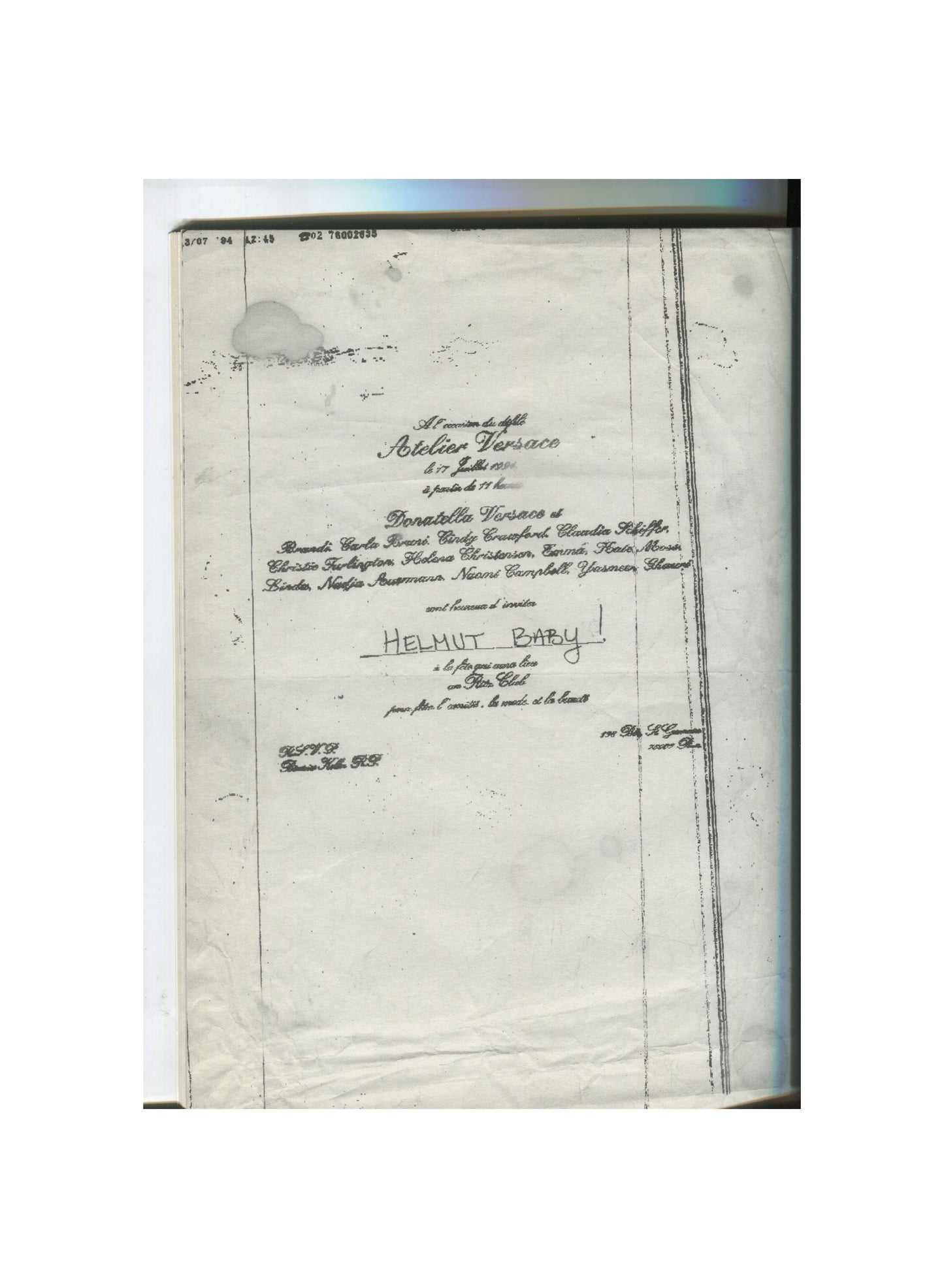 HELMUT LANG — Selective Memory Series: The Helmut Lang Purple Book, Purple Institute / HL-ART, 2007