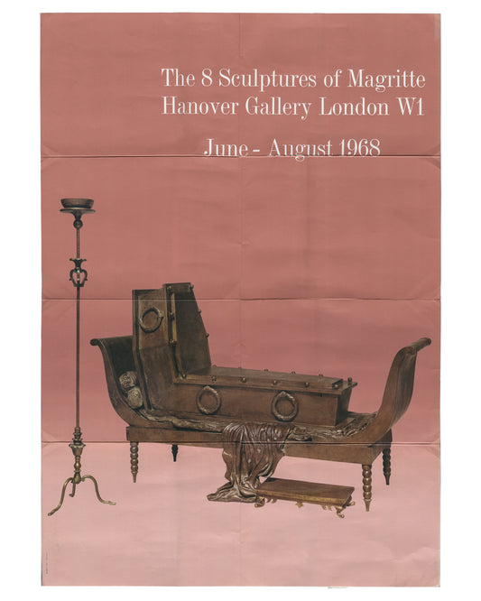 RENÉ MAGRITTE — The 8 Sculptures of Magritte, Exhibition Poster, Hanover Gallery, London, 1968
