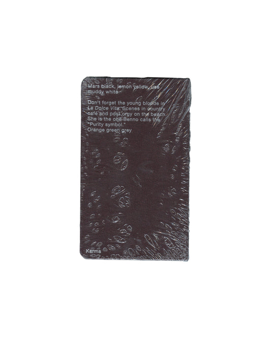 Brice Marden, Notebook Sept 1964–Sept 1967, Karma 2015, reverse in shrinkwrap, handwritten colour notes and La Dolce Vita reference