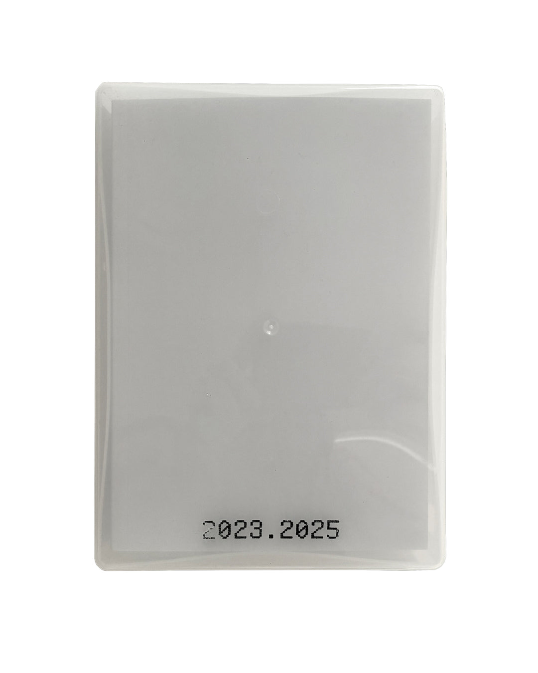 Matthew Peers – Wishing Wells publication in clear plastic sleeve, title printed in pixelated handheld-printer type reading "2023.2025"