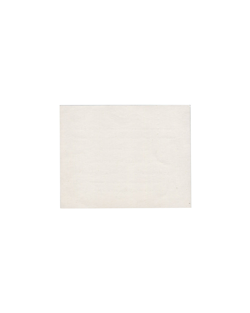 Verso Walter Mehring, Mais où sont les neiges Dada…, 1966. Invitation verso: plain cream card stock, unprinted; light age toning and faint surface marks.