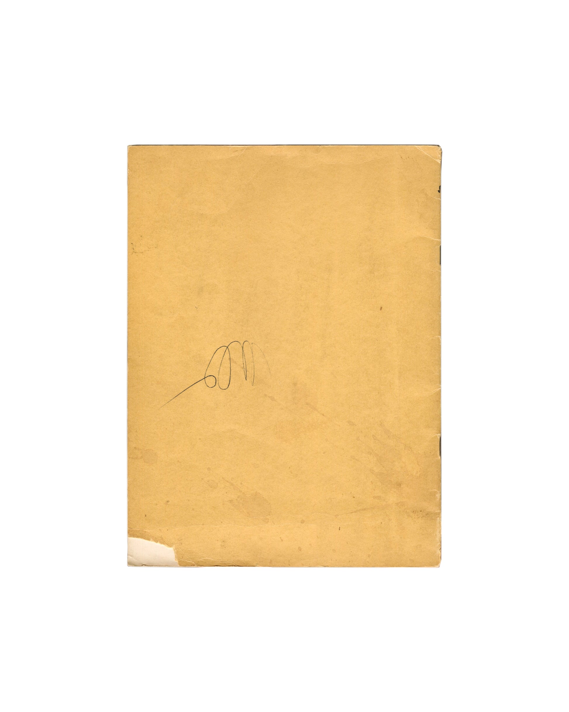 Reverse of printed paper wrappers with pencil inscription. Small Sculptures in Bronze, Met, 1950.